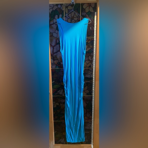 Large blue VENUS womens maxi summer dress. - Picture 3 of 3